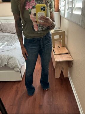 Flying Monkey Dark Blue Flare Jeans